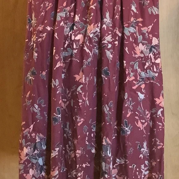 EUC  Roxy Mauve Floral Open Back Dress  Size:  Small - Picture 5 of 8